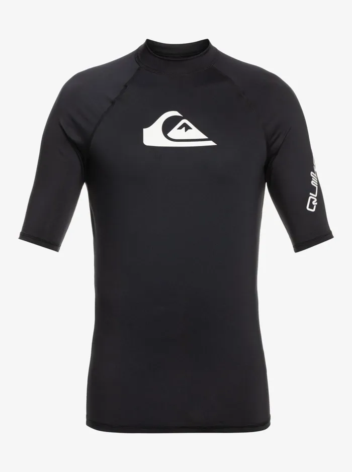 Boys Quiksilver Rashguards Boy039s 816 All Time Ss Youth SSL Surf Tee Black