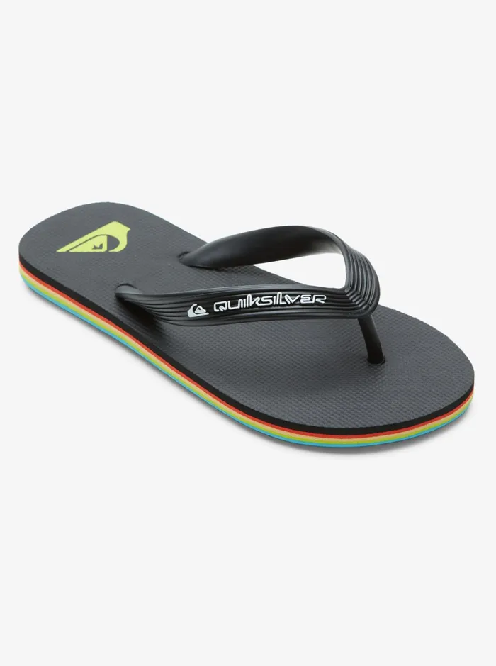Boys Quiksilver Sandals Boy039s 816 Molokai Core FlipFlops Black 2