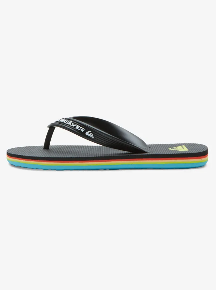 Boys Quiksilver Sandals Boy039s 816 Molokai Core FlipFlops Black 2 Boys Quiksilver Sandals Boy039s 816 Molokai Core FlipFlops Black 2