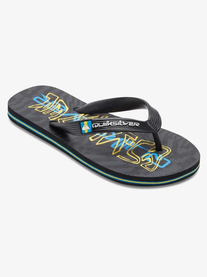 Boys Quiksilver Sandals Boy039s 816 Molokai FlipFlops Black 5