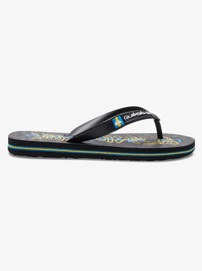 Boys Quiksilver Sandals Boy039s 816 Molokai FlipFlops Black 5 Boys Quiksilver Sandals Boy039s 816 Molokai FlipFlops Black 5