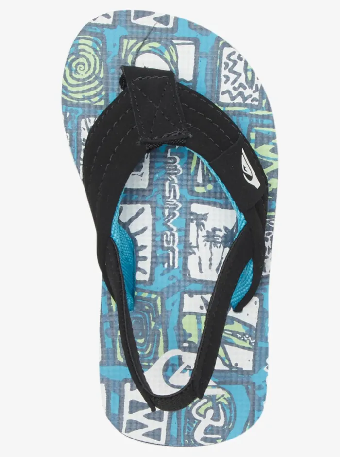Boys Quiksilver Sandals Toddler039s Molokai Layback Sandals Blue 4 Boys Quiksilver Sandals Toddler039s Molokai Layback Sandals Blue 4