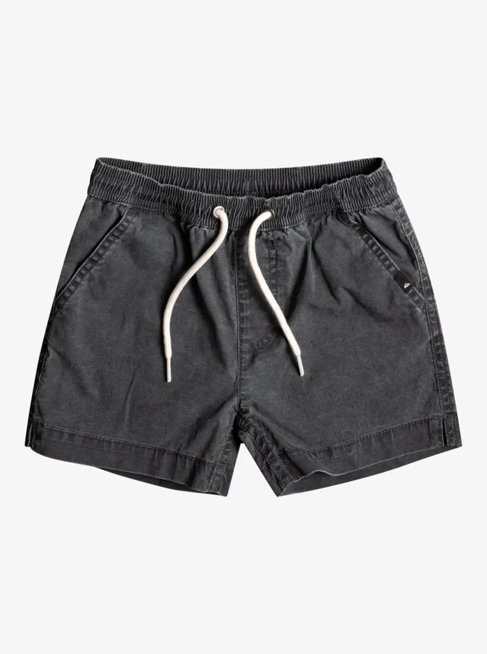 Boys Quiksilver Shorts Boy039s 27 Taxer Elastic Waist Shorts Black