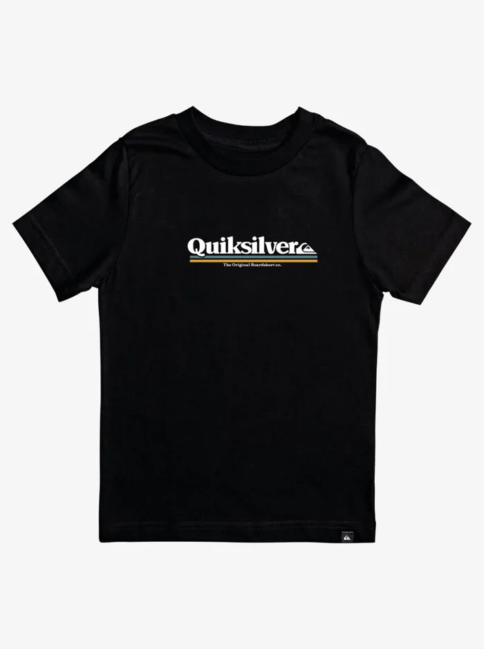 Boys Quiksilver Tees Boy039s 816 Between The Lines Tshirt Black