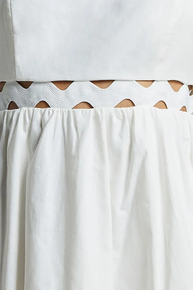 Brylee Mini Dress 8211 Strappy Wave Neck Pleated Dress In White Women Showpo Dresses
