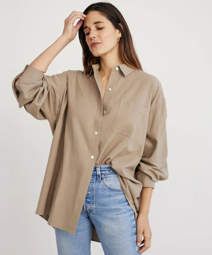 ButtonUps Women Jenni Kayne Relaxed Oversized Shirt Hazel