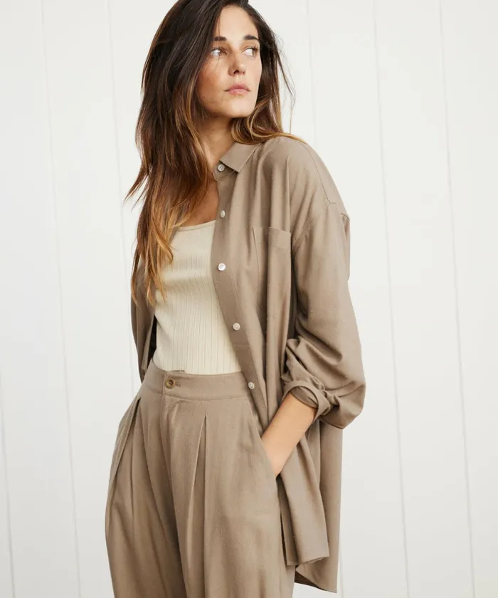 ButtonUps Women Jenni Kayne Relaxed Oversized Shirt Hazel
