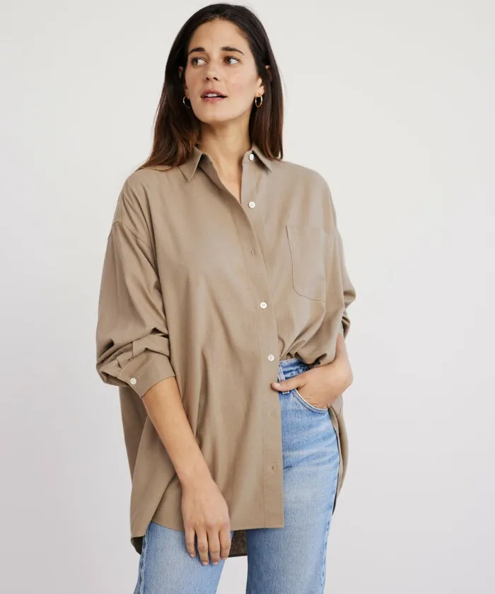 ButtonUps Women Jenni Kayne Relaxed Oversized Shirt Hazel