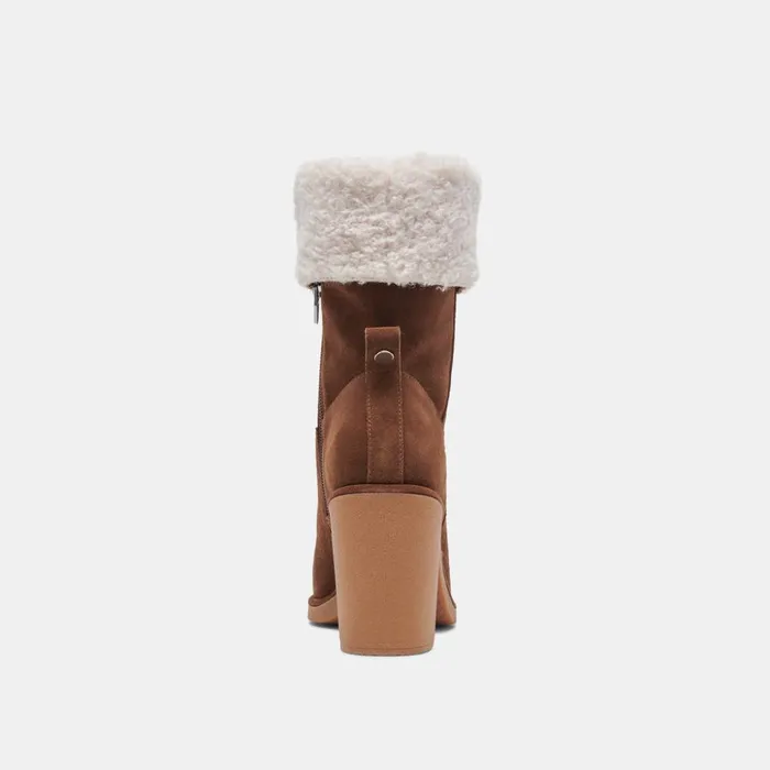 Caddie Plush Boots Cocoa Suede Women Dolce Vita Boots and Booties