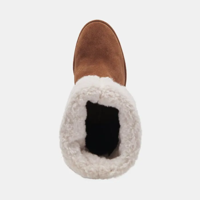 Caddie Plush Boots Cocoa Suede Women Dolce Vita Boots and Booties