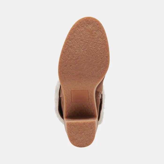 Caddie Plush Boots Cocoa Suede Women Dolce Vita Boots and Booties