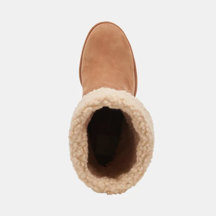 Caddie Plush Boots Praline Nubuck Women Dolce Vita Boots and Booties