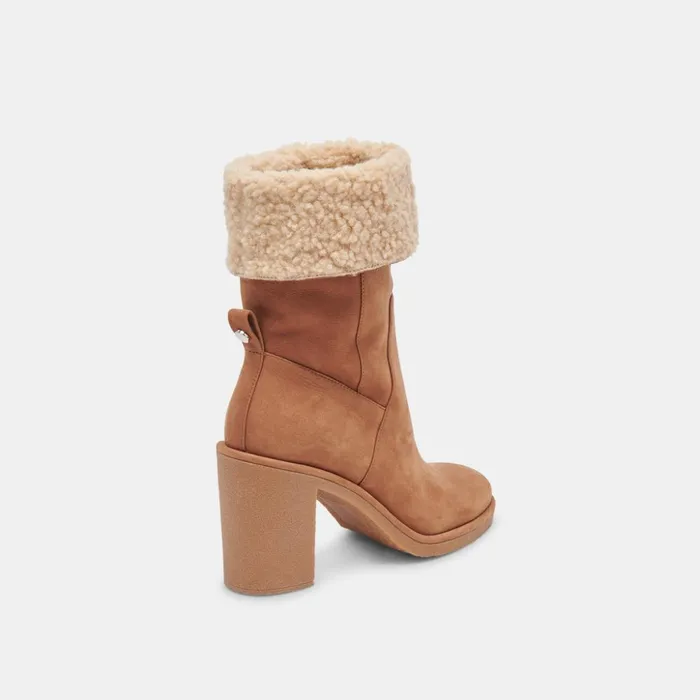 Caddie Plush Boots Praline Nubuck Women Dolce Vita Boots and Booties