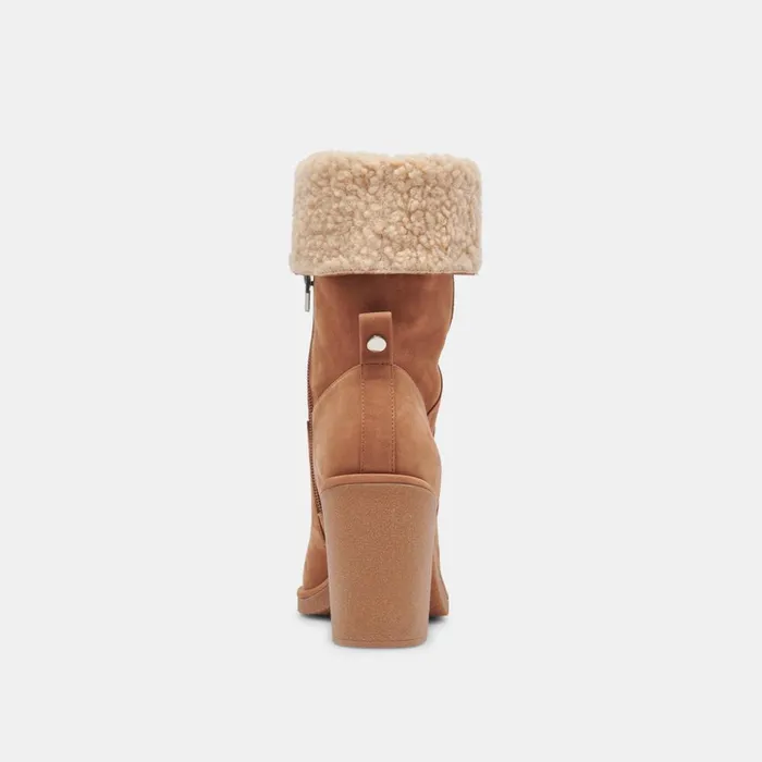 Caddie Plush Boots Praline Nubuck Women Dolce Vita Boots and Booties