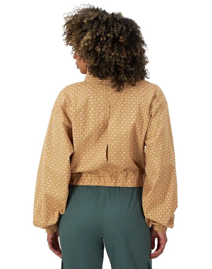 Campus ZipUp Jacket Lightweight C Logo C Interlock Tantalizing Tan Women Champion Jackets