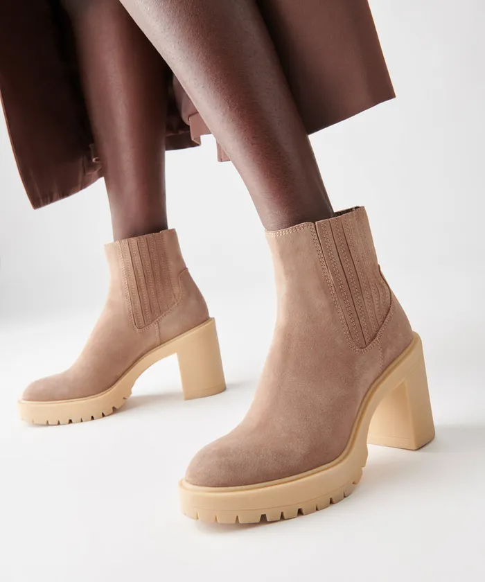 Caster H2O Booties Suede Mushroom Women Dolce Vita Boots and Booties