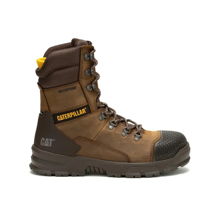 Cat Footwear Boots Men039s Accomplice X 8034 Waterproof Steel Toe Work Boot Real Brown 8211 Men