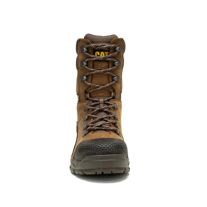 Cat Footwear Boots Men039s Accomplice X 8034 Waterproof Steel Toe Work Boot Real Brown 8211 Men