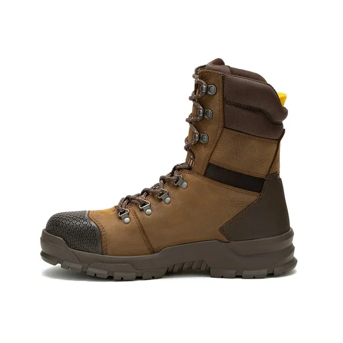 Cat Footwear Boots Men039s Accomplice X 8034 Waterproof Steel Toe Work Boot Real Brown 8211 Men