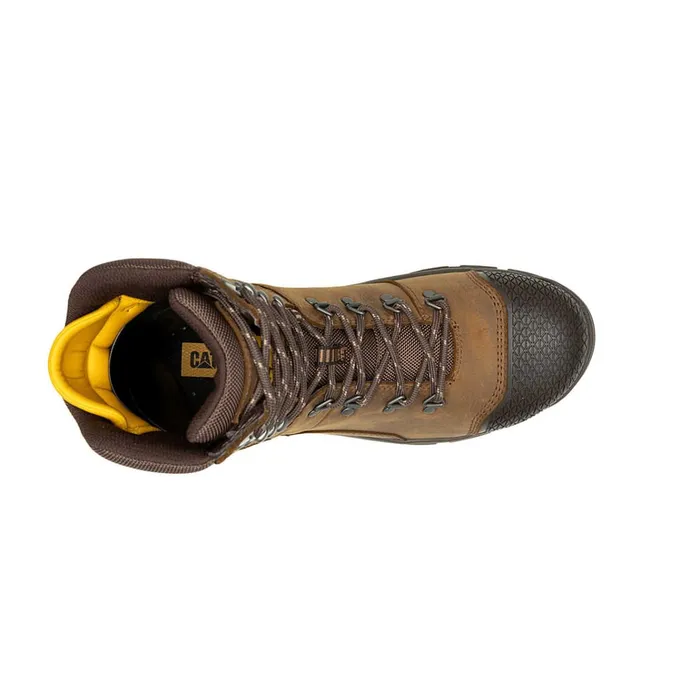 Cat Footwear Boots Men039s Accomplice X 8034 Waterproof Steel Toe Work Boot Real Brown 8211 Men