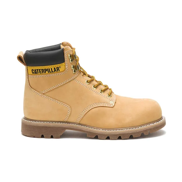 Cat Footwear Boots Men039s Second Shift Steel Toe Work Boot Honey Nubuck 8211 Men