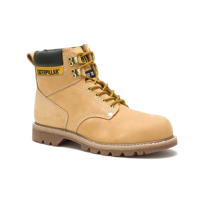 Cat Footwear Boots Men039s Second Shift Steel Toe Work Boot Honey Nubuck 8211 Men