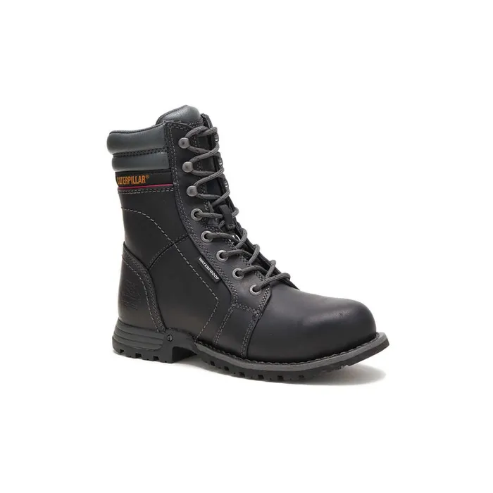 Cat Footwear Boots Women039s Echo Waterproof Steel Toe Work Boot Black 8211 Women