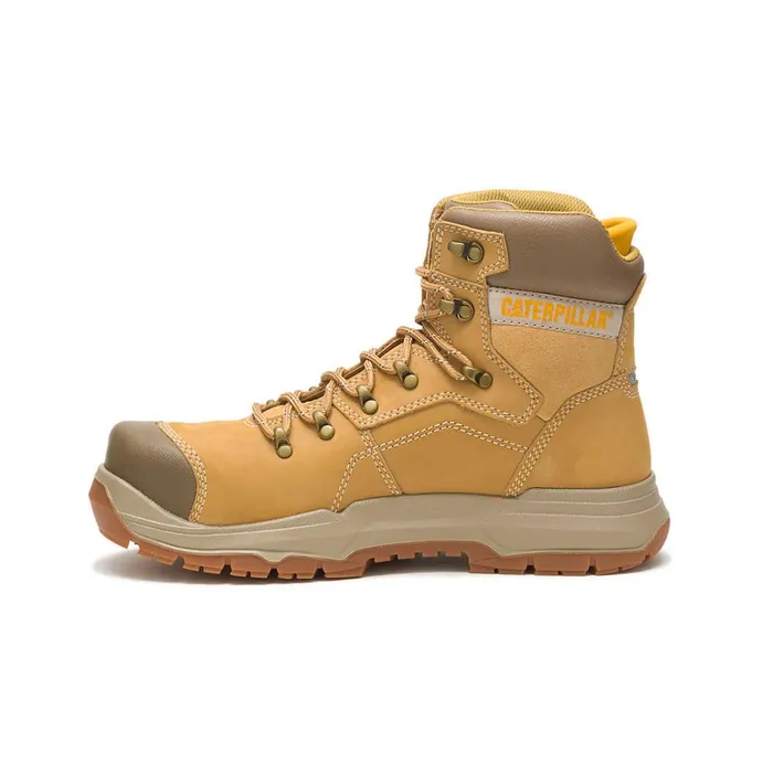 Cat Footwear Steel Toe Men039s Diagnostic 20 Waterproof Steel Toe Work Boot Honey Reset 8211 Men