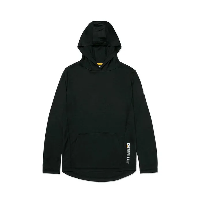Cat Footwear Tops and Outerwear Women039s Coolmax Lightweight Pullover Hoodie Black 8211 Women Cat Footwear Tops and Outerwear Women039s Coolmax Lightweight Pullover Hoodie Black 8211 Women