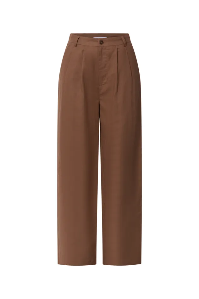 Celenia Pants 8211 High Waisted Wide Leg Pants In Tobacco Women Showpo Conscious