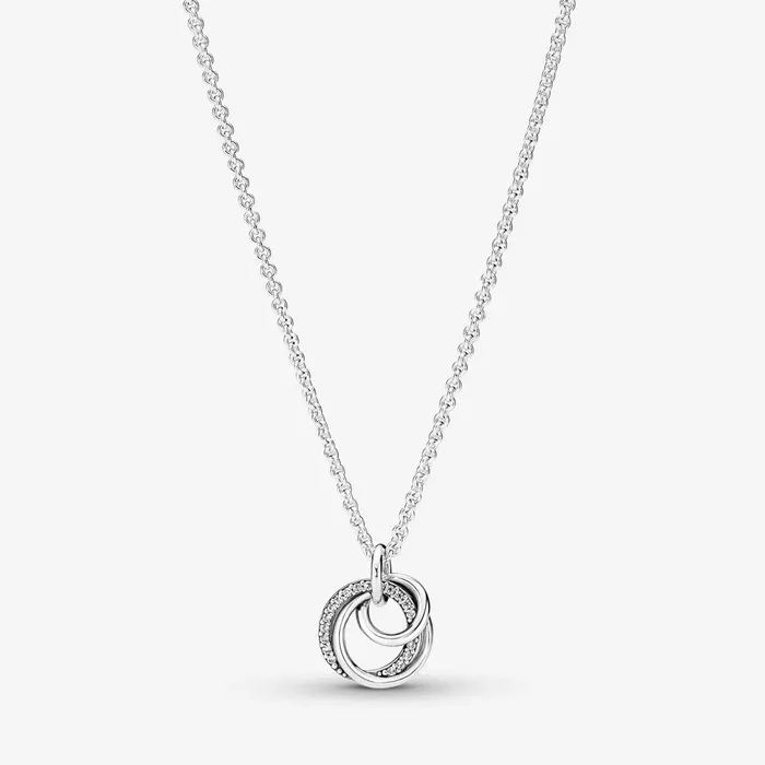 Chain Necklaces Women Pandora Family Always Encircled Pendant Necklace