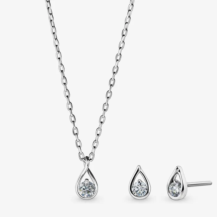 Chain Necklaces Women Pandora Online Infinite Sterling Silver Necklace Set
