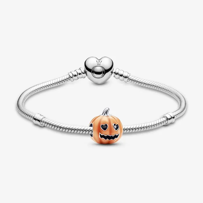 Charm Bracelets Women Pandora Glowinthedark Pumpkin Bracelet Set
