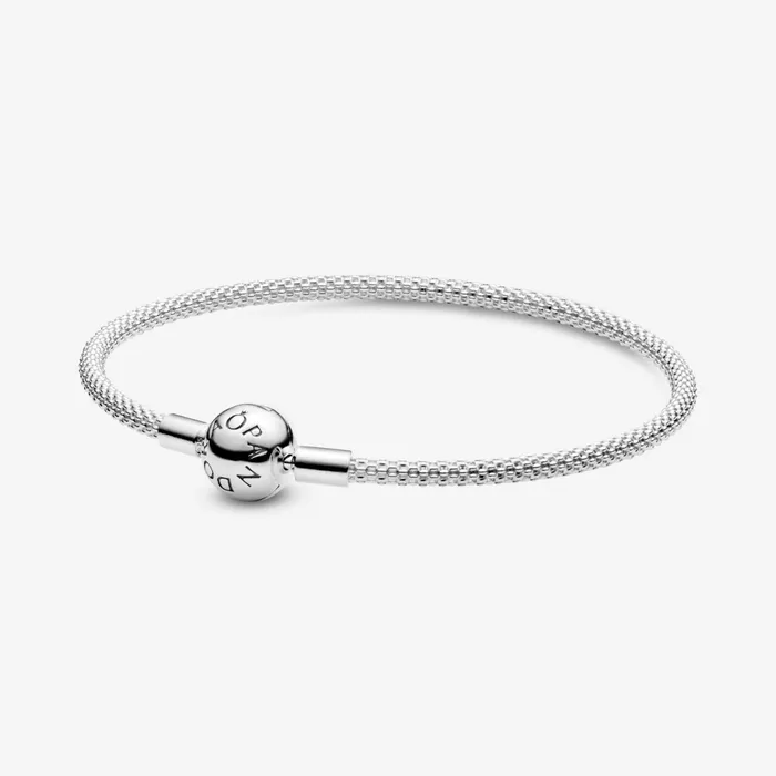 Charm Bracelets Women Pandora Online Moments Mesh Bracelet Sterling Silver