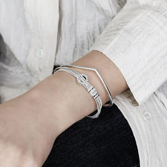 Charm Bracelets Women Pandora Online Reflexions Multi Snake Chain Bracelet Sterling Silver