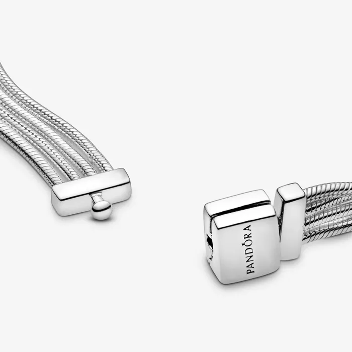 Charm Bracelets Women Pandora Online Reflexions Multi Snake Chain Bracelet Sterling Silver