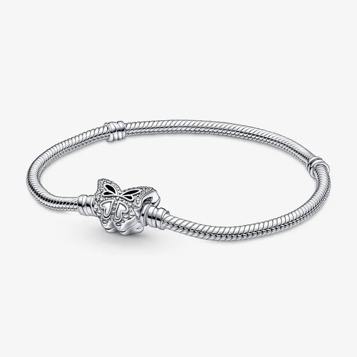 Charm Bracelets Women Pandora Sparkling Butterfly Charm And Bracelet Gift Set