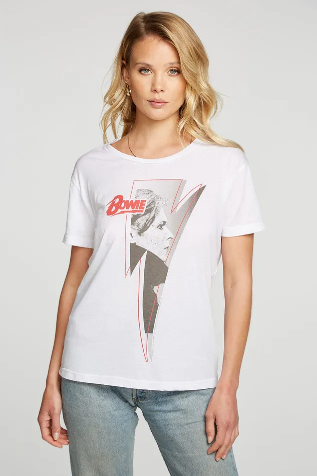 Chaser Brand David Bowie Bowie Bolt Womens Tops