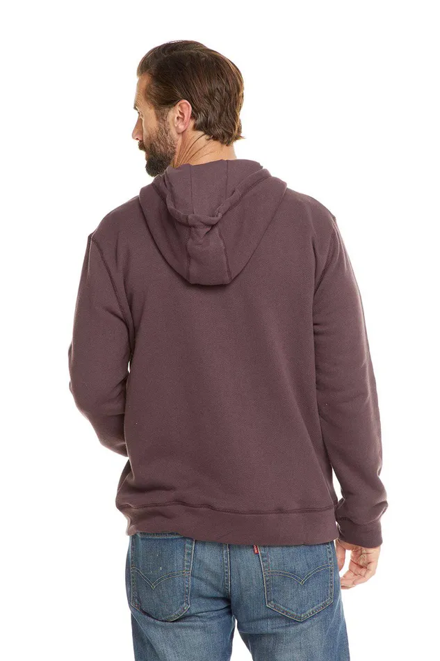 Chaser Brand Outerwear Mens FRENCH TERRY LS ZIP FRONT HOODIE