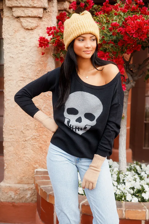 Chaser Brand Rocker Skull Womens Outerwear