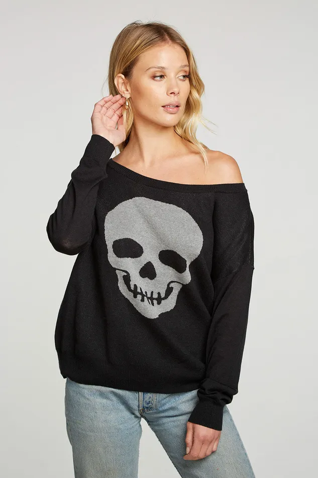 Chaser Brand Rocker Skull Womens Outerwear