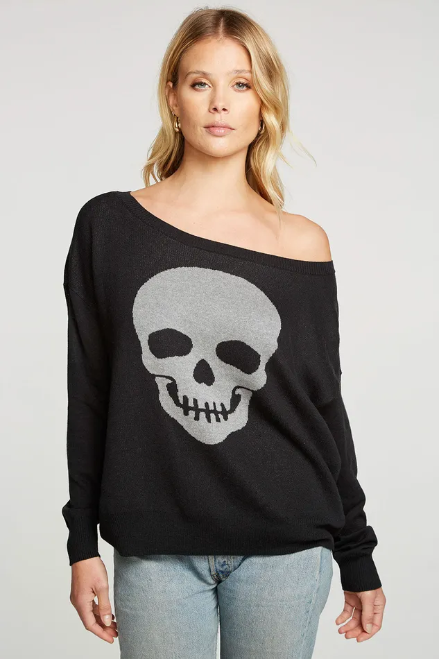 Chaser Brand Rocker Skull Womens Outerwear