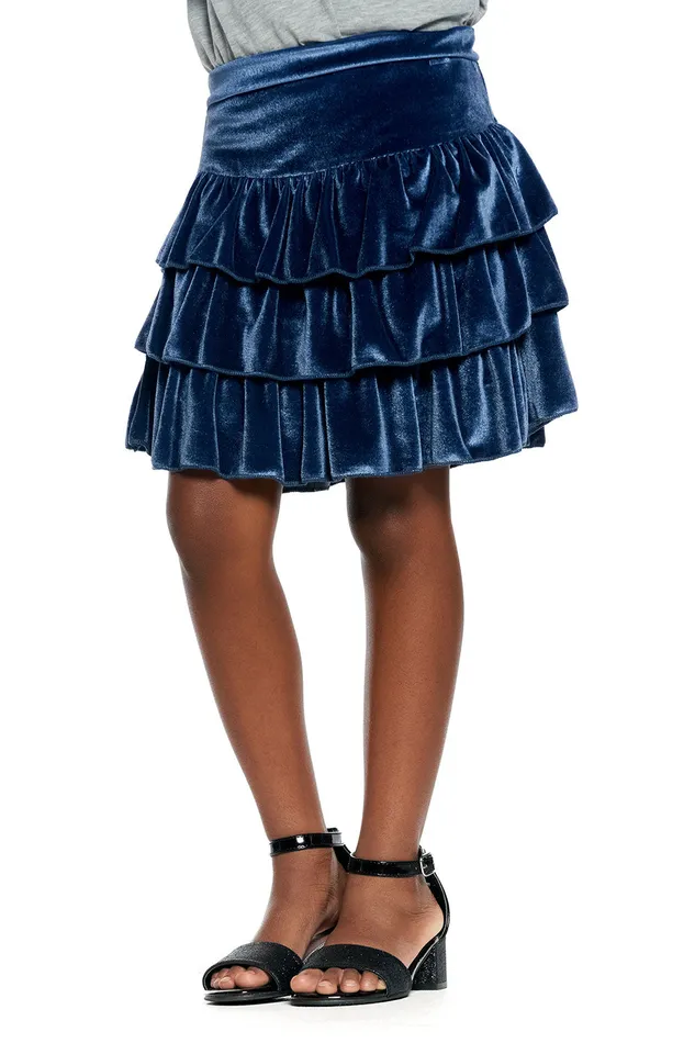 Chaser Brand Stretch Velvet Flouncy Skort Girls Bottoms Chaser Brand Stretch Velvet Flouncy Skort Girls Bottoms