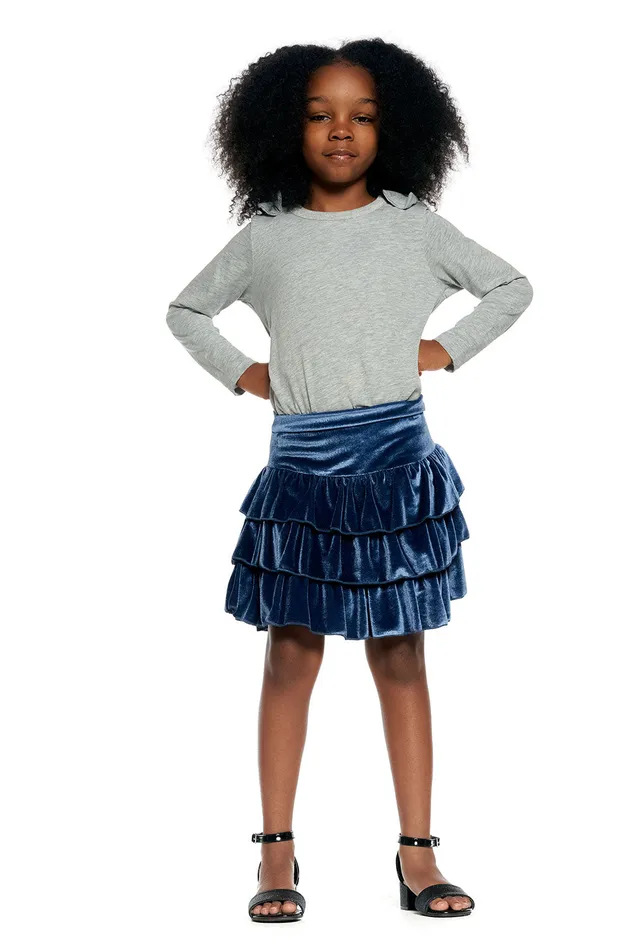 Chaser Brand Stretch Velvet Flouncy Skort Girls Bottoms Chaser Brand Stretch Velvet Flouncy Skort Girls Bottoms