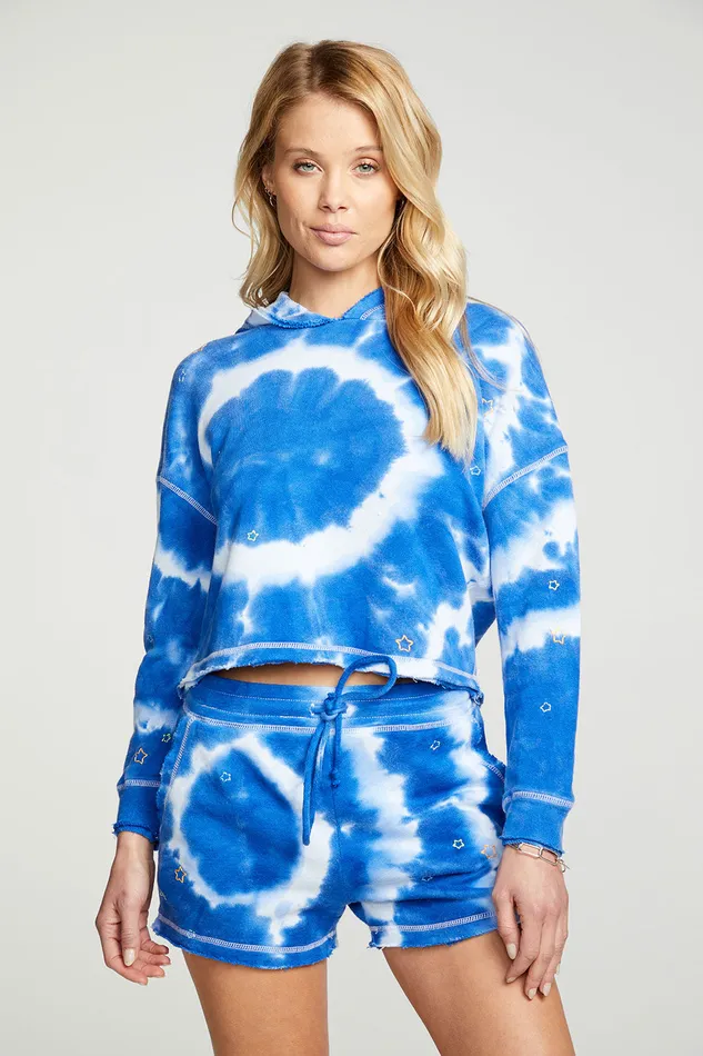 Chaser Brand Tie Dye Star Shorts Womens Bottoms
