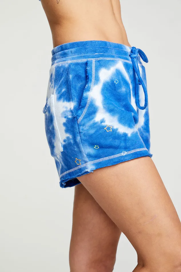 Chaser Brand Tie Dye Star Shorts Womens Bottoms