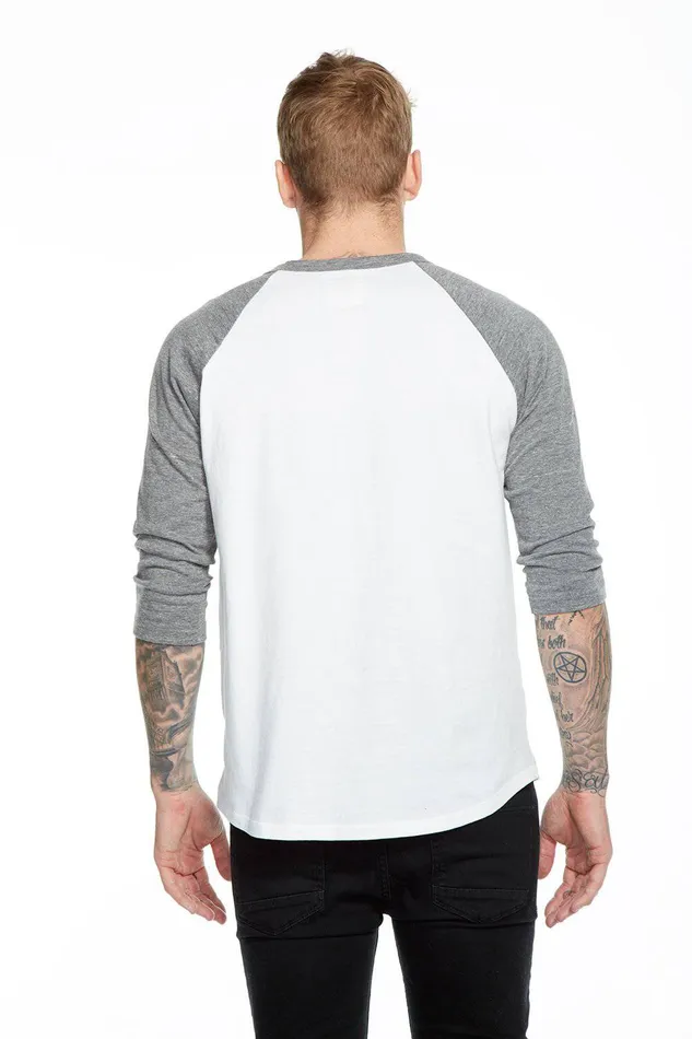 Chaser Brand Tops Mens BLOCKED 34 RAGLAN TEE