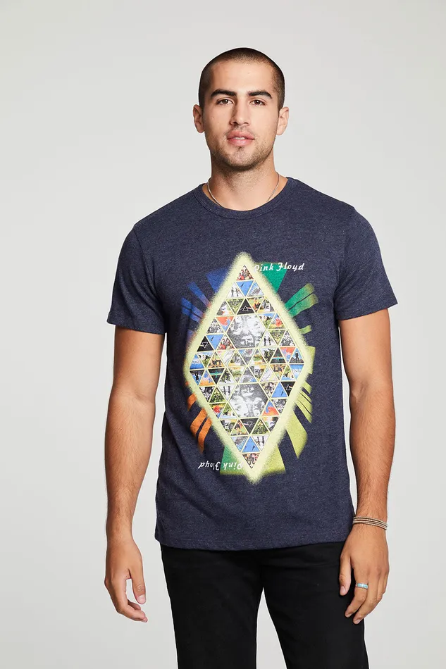 Chaser Brand Tops Mens Pink Floyd Geometric