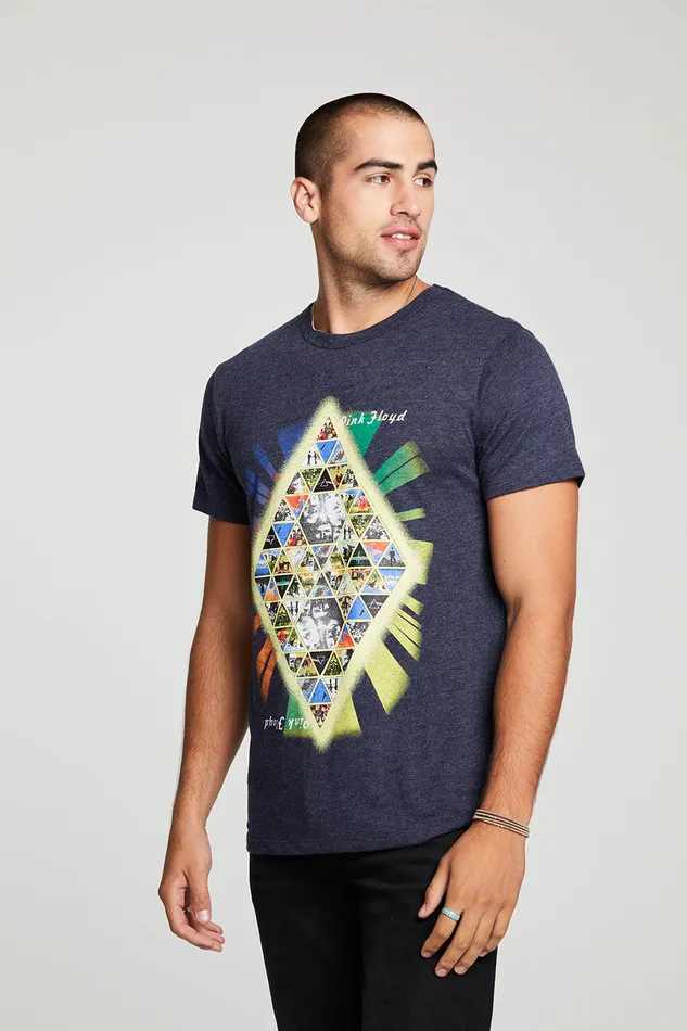 Chaser Brand Tops Mens Pink Floyd Geometric