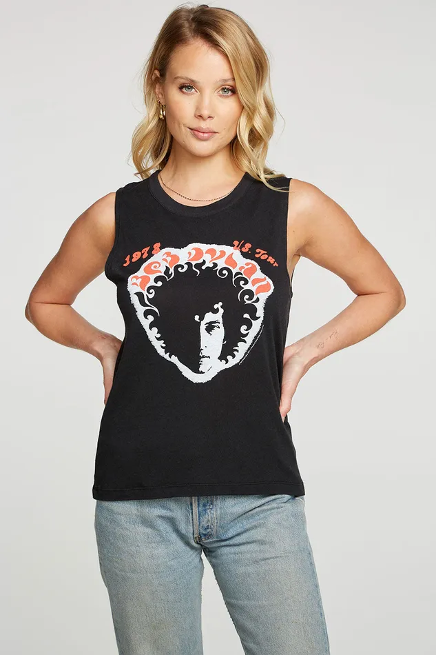 Chaser Brand Tops Womens Bob Dylan 1978 US Tour